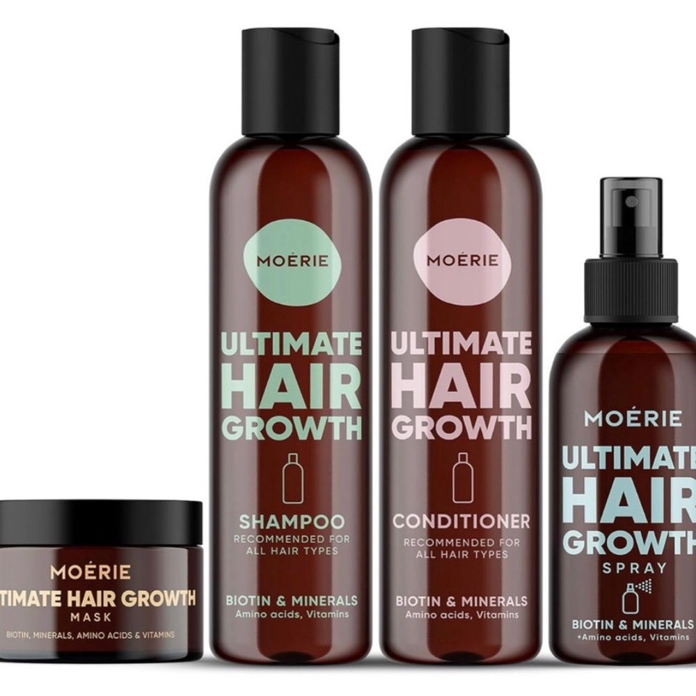 Moerie Ultimate Hair Growth Set, sealed boxes, brand new.
